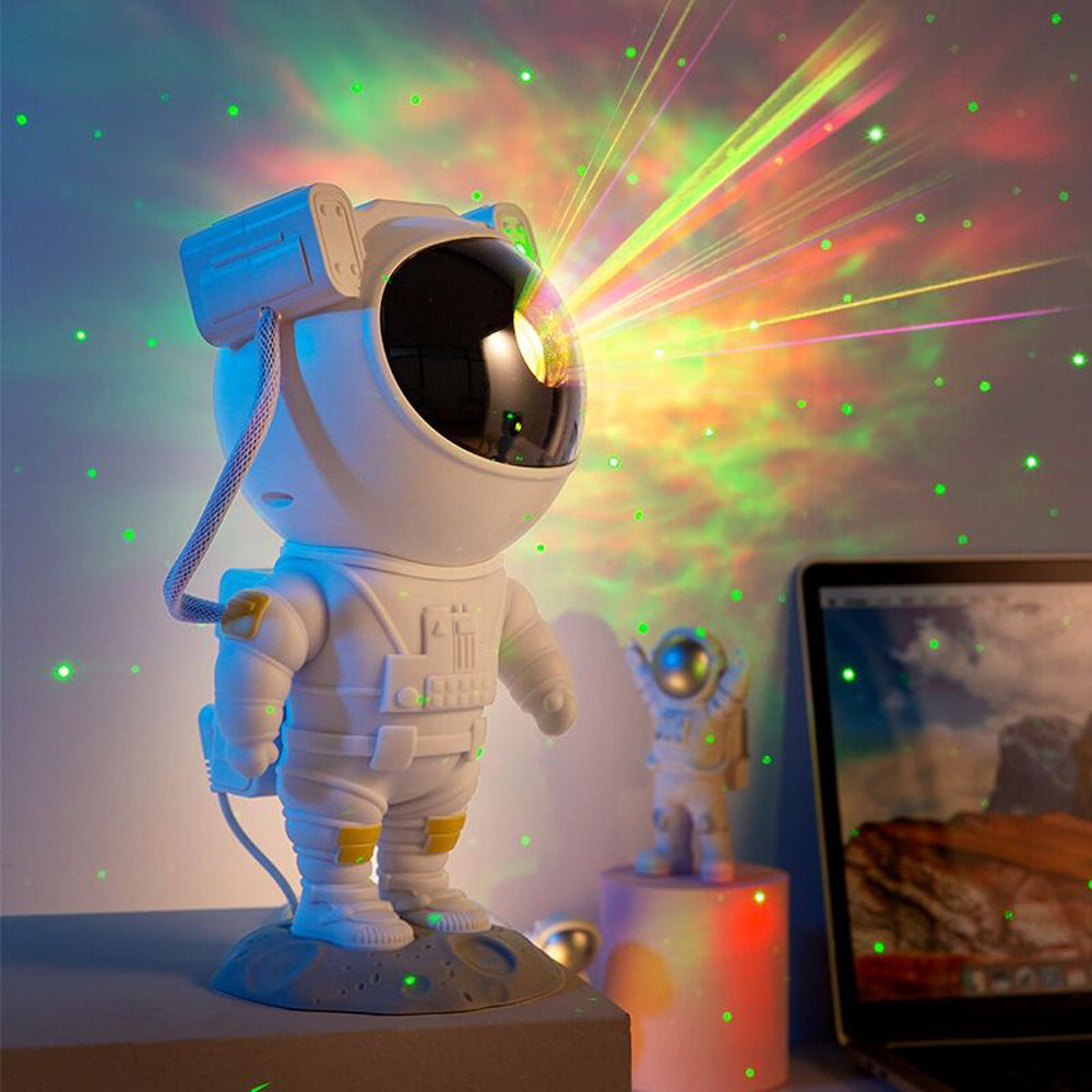 Creative Astronaut Galaxy Starry Sky Projector Nightlight USB Atmospher Bedroom Table Lamp - C&S Shopping Network