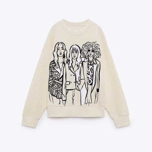 Women Fashion Printing Basic Sweatshirts - C&S Shopping Network