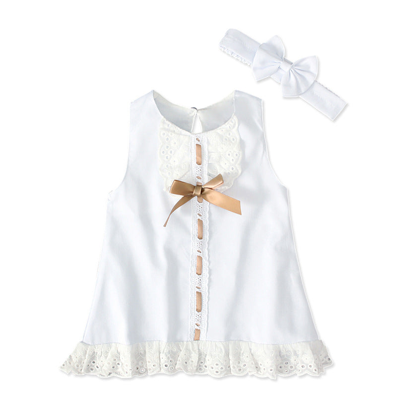 Girls baby sleeveless bow skirt - C&S Shopping Network