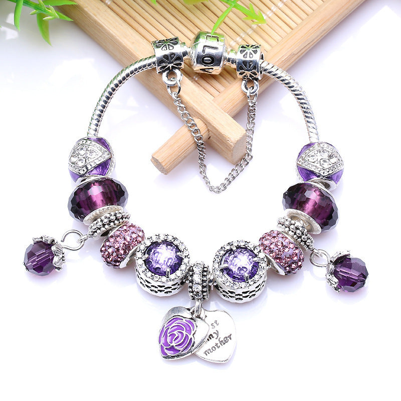 Dripping Oil Double Love Bracelet Mother's Day Gift Bracelet - C&S Shopping Network