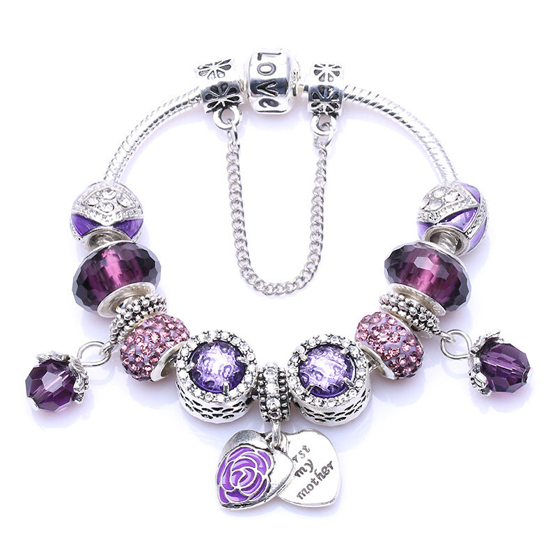 Dripping Oil Double Love Bracelet Mother's Day Gift Bracelet - C&S Shopping Network