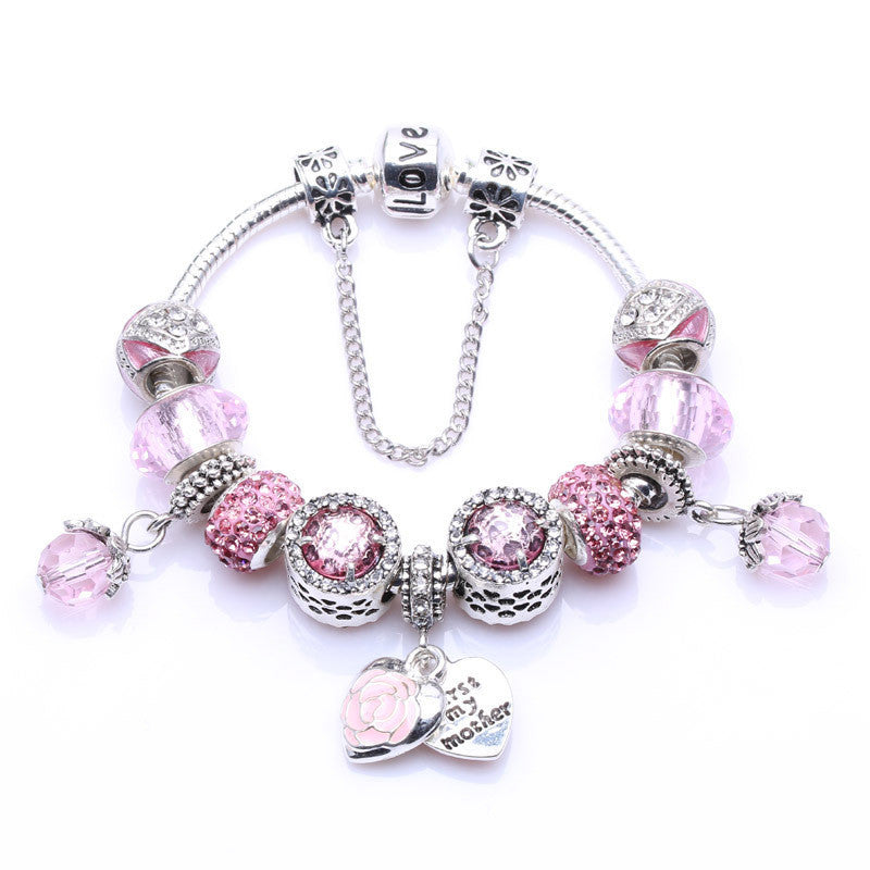 Dripping Oil Double Love Bracelet Mother's Day Gift Bracelet - C&S Shopping Network