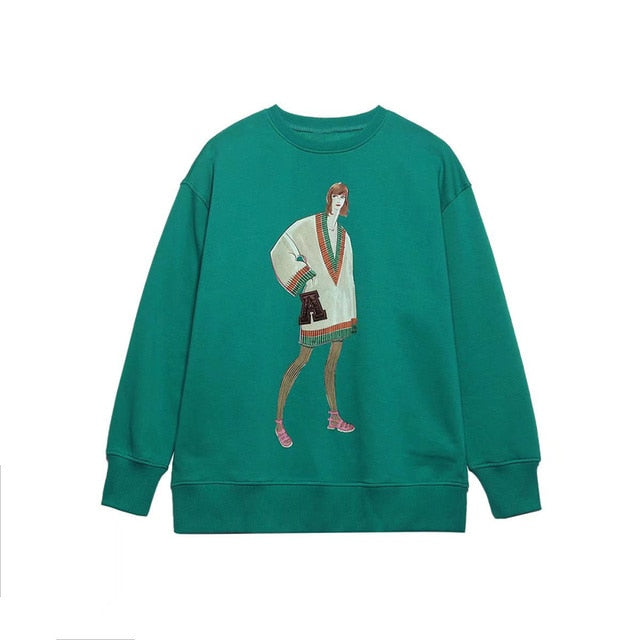 Women Fashion Printing Basic Sweatshirts - C&S Shopping Network