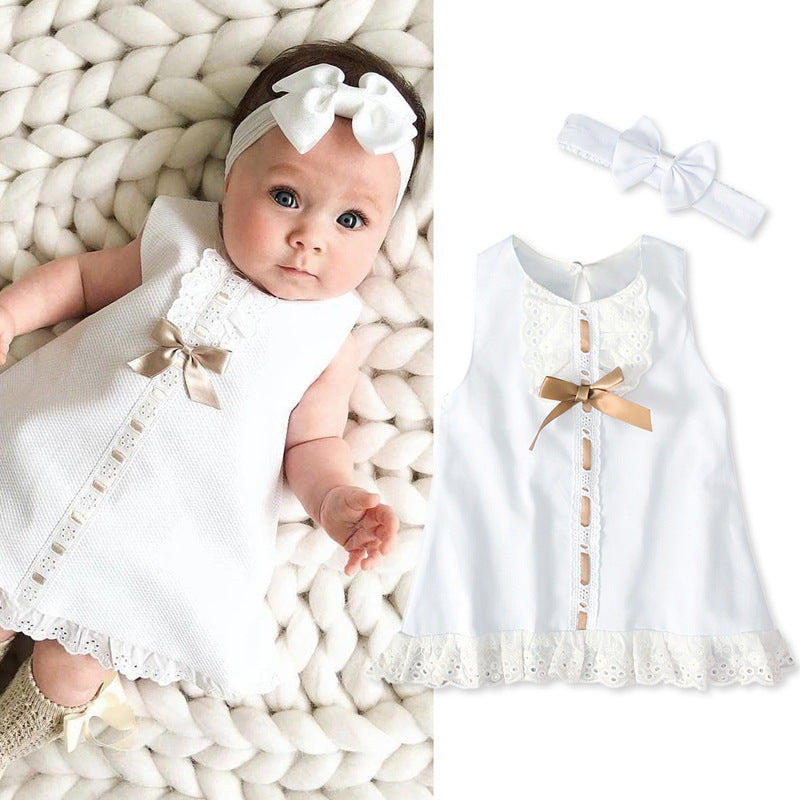 Girls baby sleeveless bow skirt - C&S Shopping Network