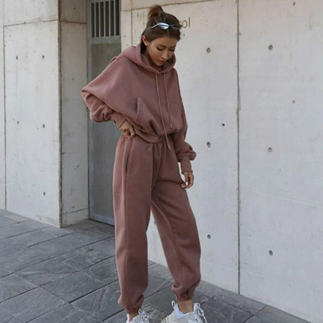 Women Warm Hoodie and Pants Set - C&S Shopping Network