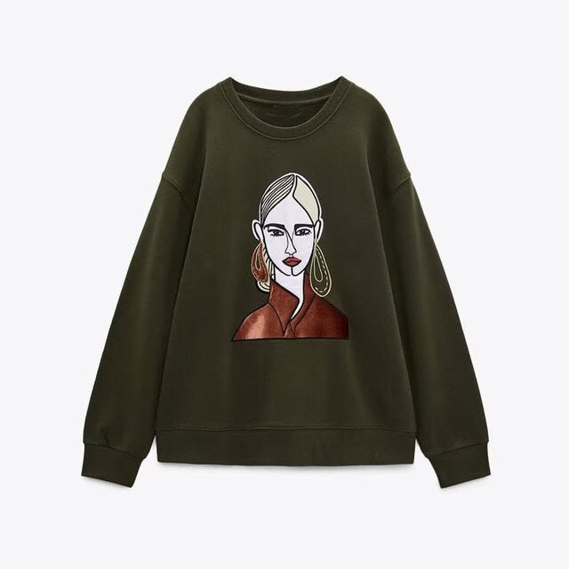 Women Fashion Printing Basic Sweatshirts - C&S Shopping Network