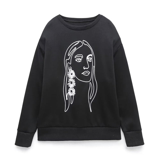 Women Fashion Printing Basic Sweatshirts - C&S Shopping Network