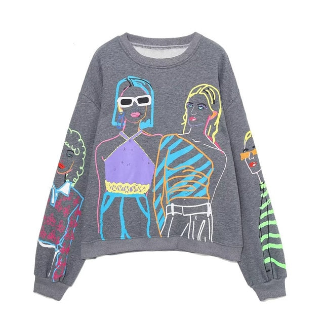 Women Fashion Printing Basic Sweatshirts - C&S Shopping Network