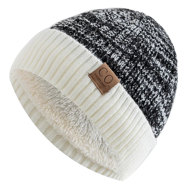 Two-Tone Winter Knitted Beanie - C&S Shopping Network