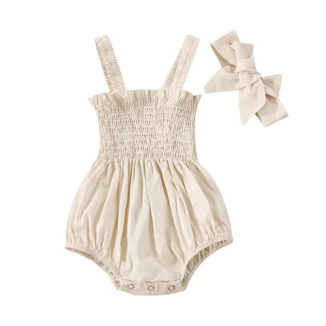 Infant Baby Girls Summer Elastic Jumpsuit Rompers - C&S Shopping Network