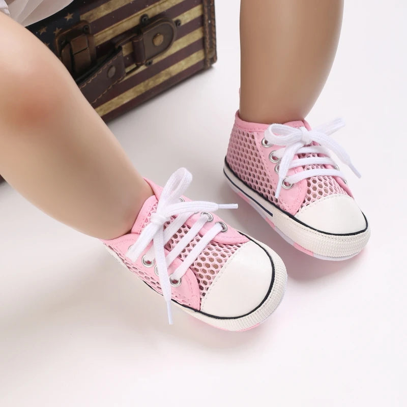 Toddler First Walker Baby Shoes Boy Girl Classical Sport Soft Sole Cotton Multi-Color Crib Baby Moccasins Casual Shoes - C&S Shopping Network