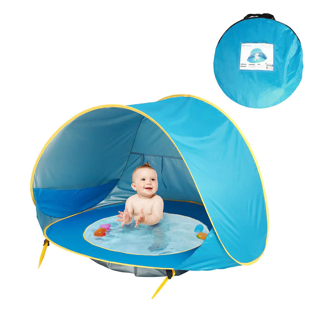 Baby Beach Tent: Easy Fold-Up Waterproof Sun Awning Tent - C&S Shopping Network