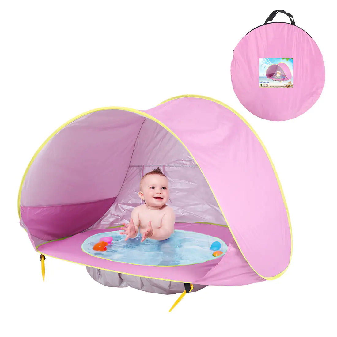 Baby Beach Tent: Easy Fold-Up Waterproof Sun Awning Tent - C&S Shopping Network