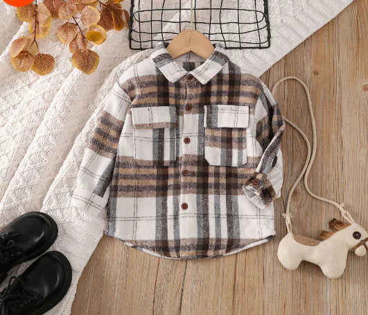 Toddler Plaid Patchwork Long Sleeve - C&S Shopping Network