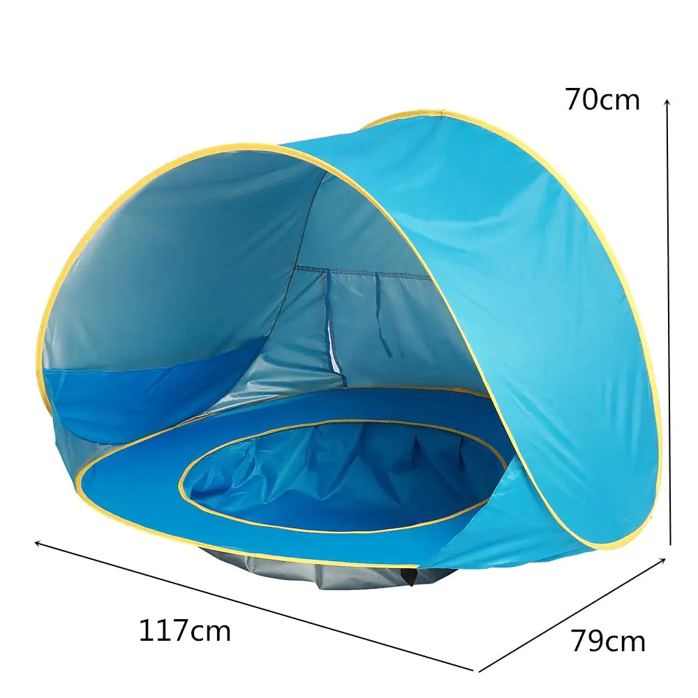 Baby Beach Tent: Easy Fold-Up Waterproof Sun Awning Tent - C&S Shopping Network