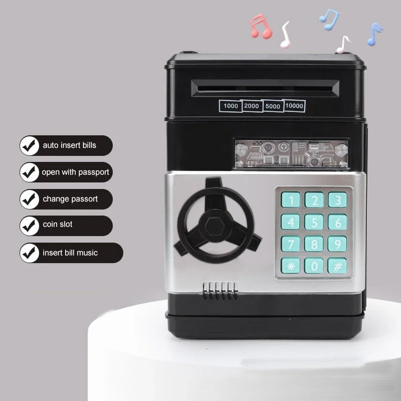 Electronic Piggy Bank Safe Box Money Boxes For Children Digital Coins Cash Saving Safe Deposit Mini ATM Machine Kid Xmas Gifts - C&S Shopping Network