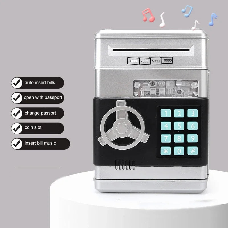 Electronic Piggy Bank Safe Box Money Boxes For Children Digital Coins Cash Saving Safe Deposit Mini ATM Machine Kid Xmas Gifts - C&S Shopping Network