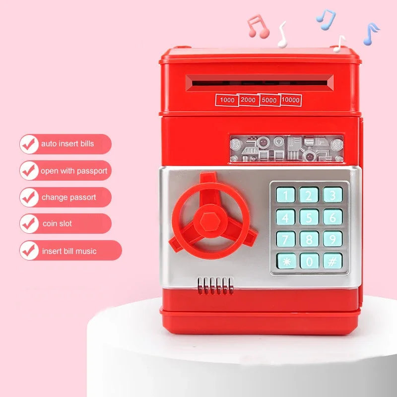 Electronic Piggy Bank Safe Box Money Boxes For Children Digital Coins Cash Saving Safe Deposit Mini ATM Machine Kid Xmas Gifts - C&S Shopping Network