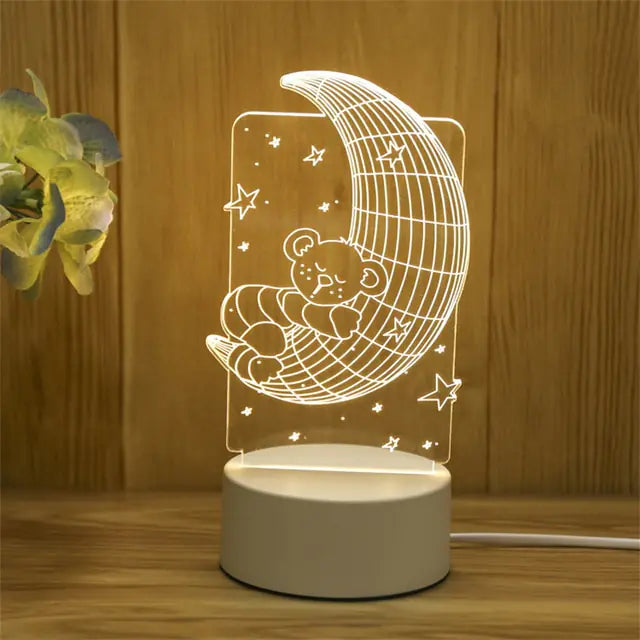 Kids 3D LED Creative Night Lamp - C&S Shopping Network