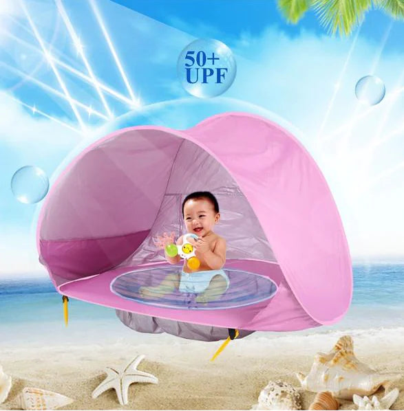 Baby Beach Tent: Easy Fold-Up Waterproof Sun Awning Tent - C&S Shopping Network