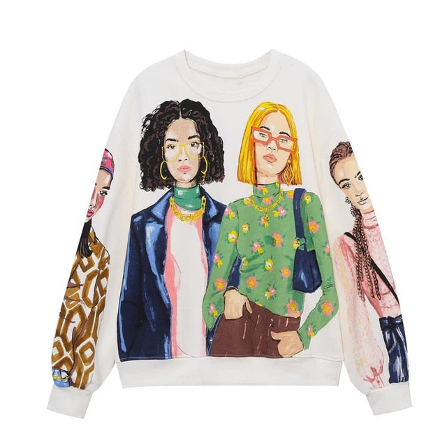 Women Fashion Printing Basic Sweatshirts - C&S Shopping Network