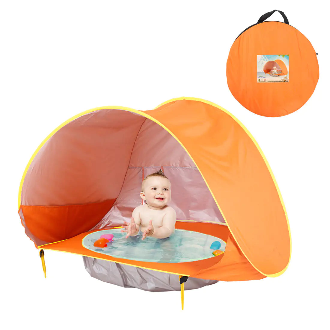 Baby Beach Tent: Easy Fold-Up Waterproof Sun Awning Tent - C&S Shopping Network