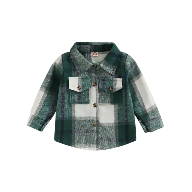 Toddler Plaid Patchwork Long Sleeve - C&S Shopping Network