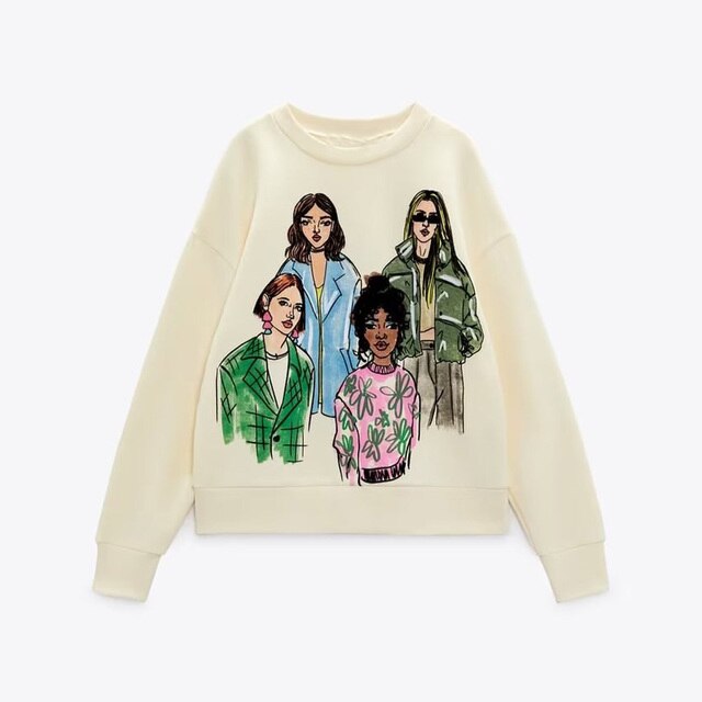 Women Fashion Printing Basic Sweatshirts - C&S Shopping Network