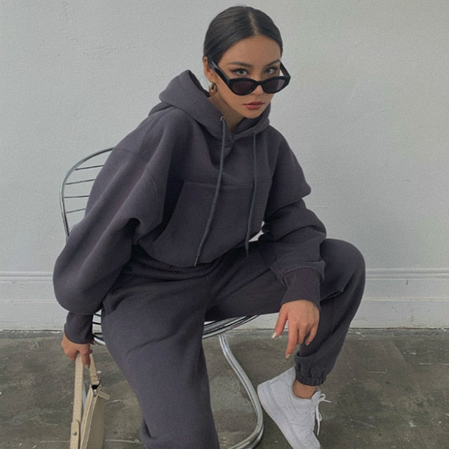 Women Warm Hoodie and Pants Set - C&S Shopping Network