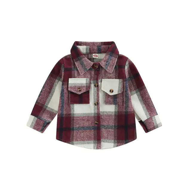 Toddler Plaid Patchwork Long Sleeve - C&S Shopping Network