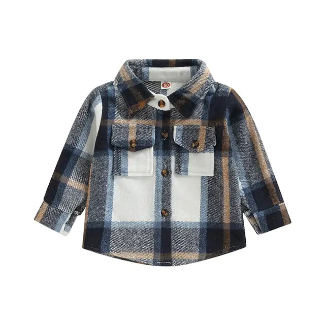 Toddler Plaid Patchwork Long Sleeve - C&S Shopping Network