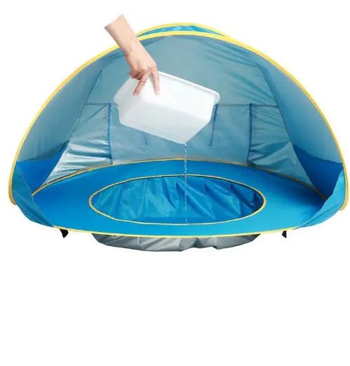 Baby Beach Tent: Easy Fold-Up Waterproof Sun Awning Tent - C&S Shopping Network