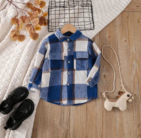 Toddler Plaid Patchwork Long Sleeve - C&S Shopping Network