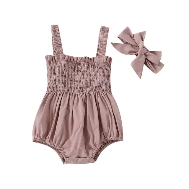 Infant Baby Girls Summer Elastic Jumpsuit Rompers - C&S Shopping Network