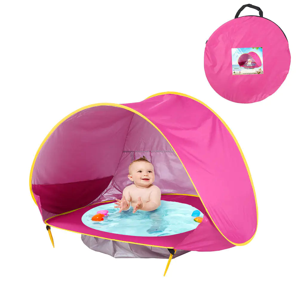 Baby Beach Tent: Easy Fold-Up Waterproof Sun Awning Tent - C&S Shopping Network