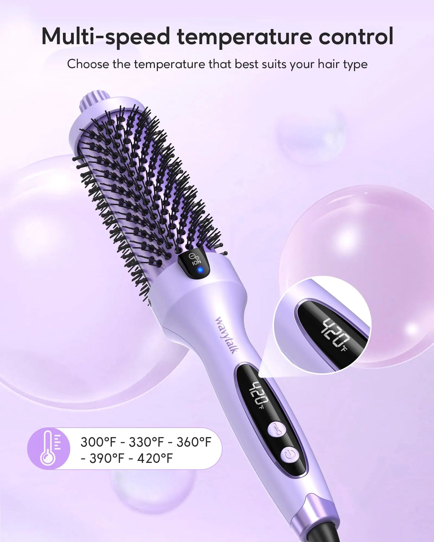 Wavytalk Thermal Brush Heated Round Brush
