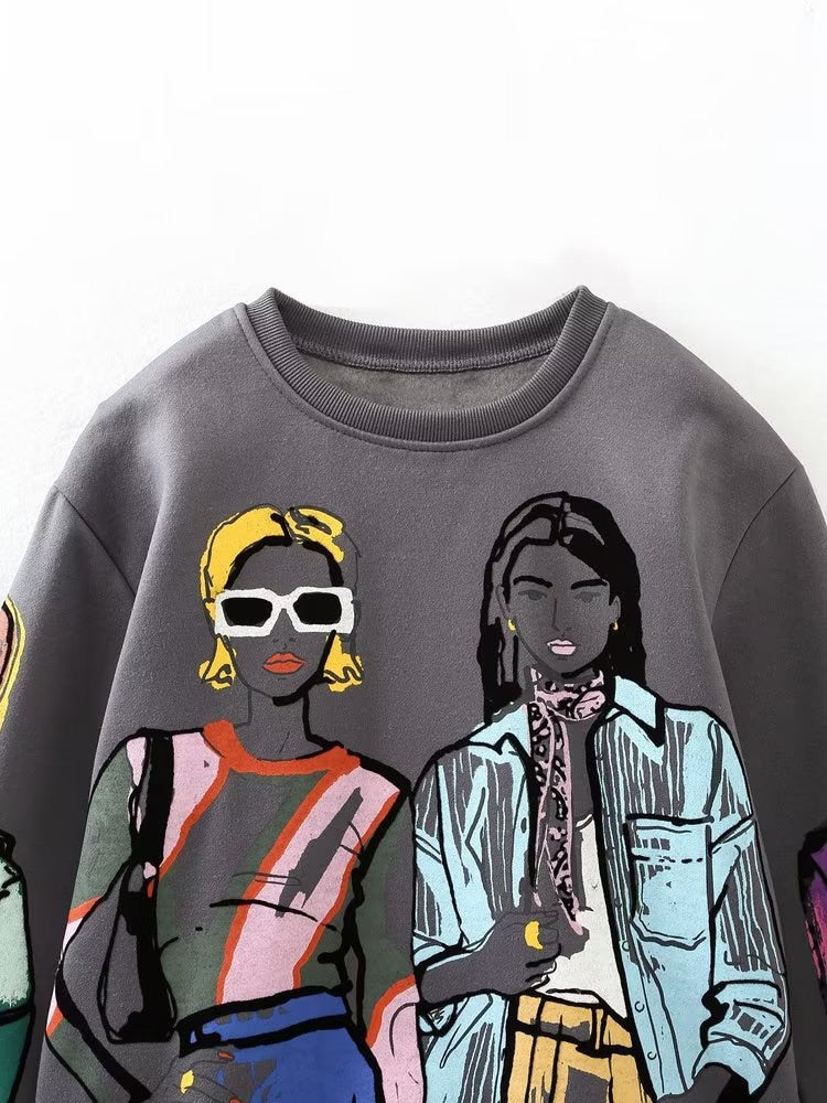 Women Fashion Printing Basic Sweatshirts - C&S Shopping Network