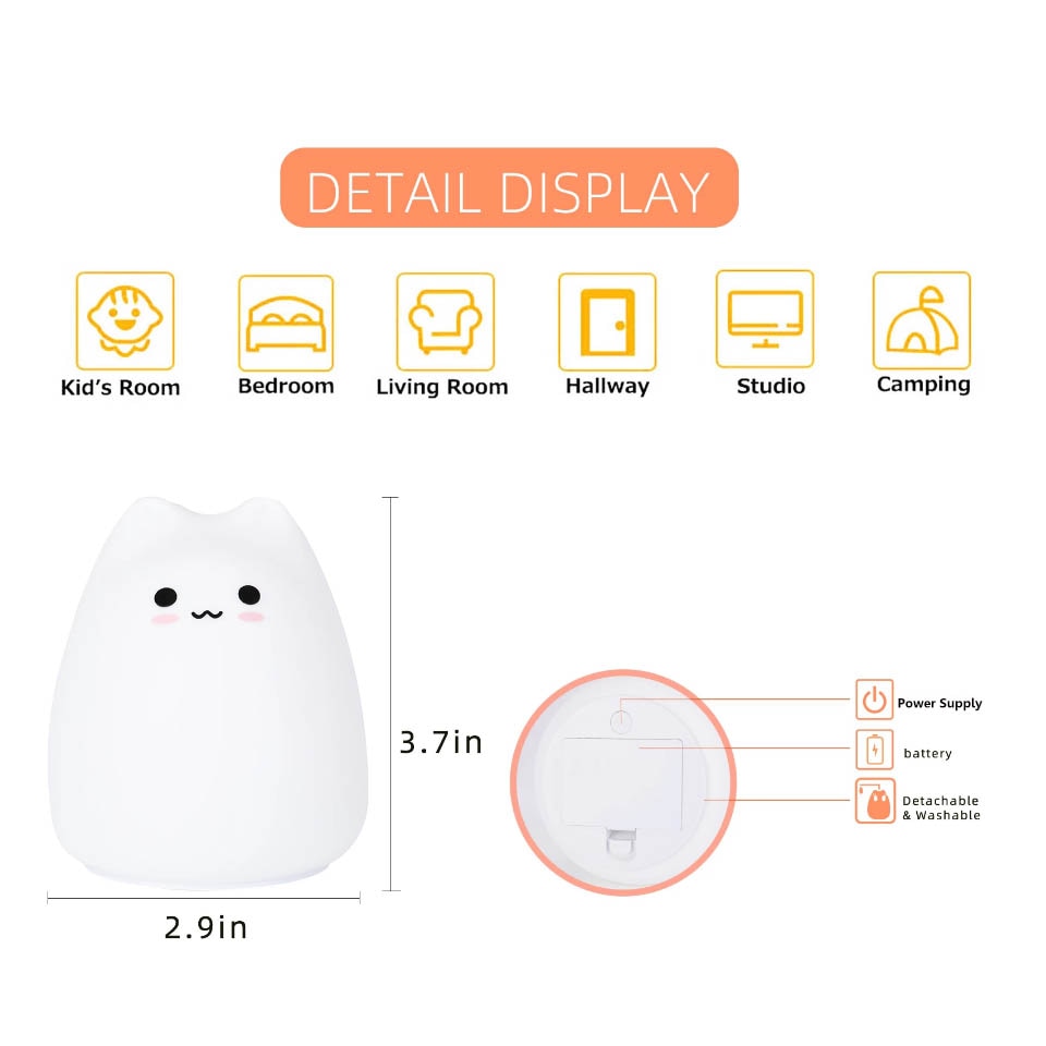 Mini Cat Baby Night Lamp - C&S Shopping Network