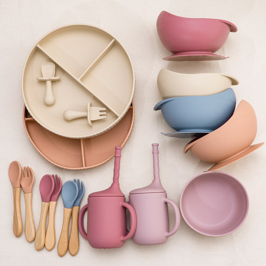 Baby Weaning Solid Food Plate Bowl Set - C&S Shopping Network