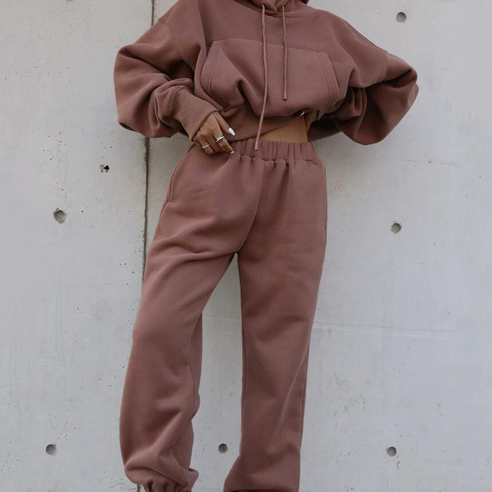 Women Warm Hoodie and Pants Set - C&S Shopping Network