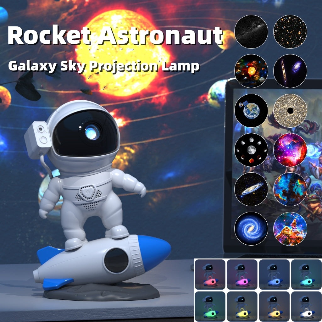 Rocket Astronaut Galaxy Starry Sky Projector Lamp Desktop - C&S Shopping Network
