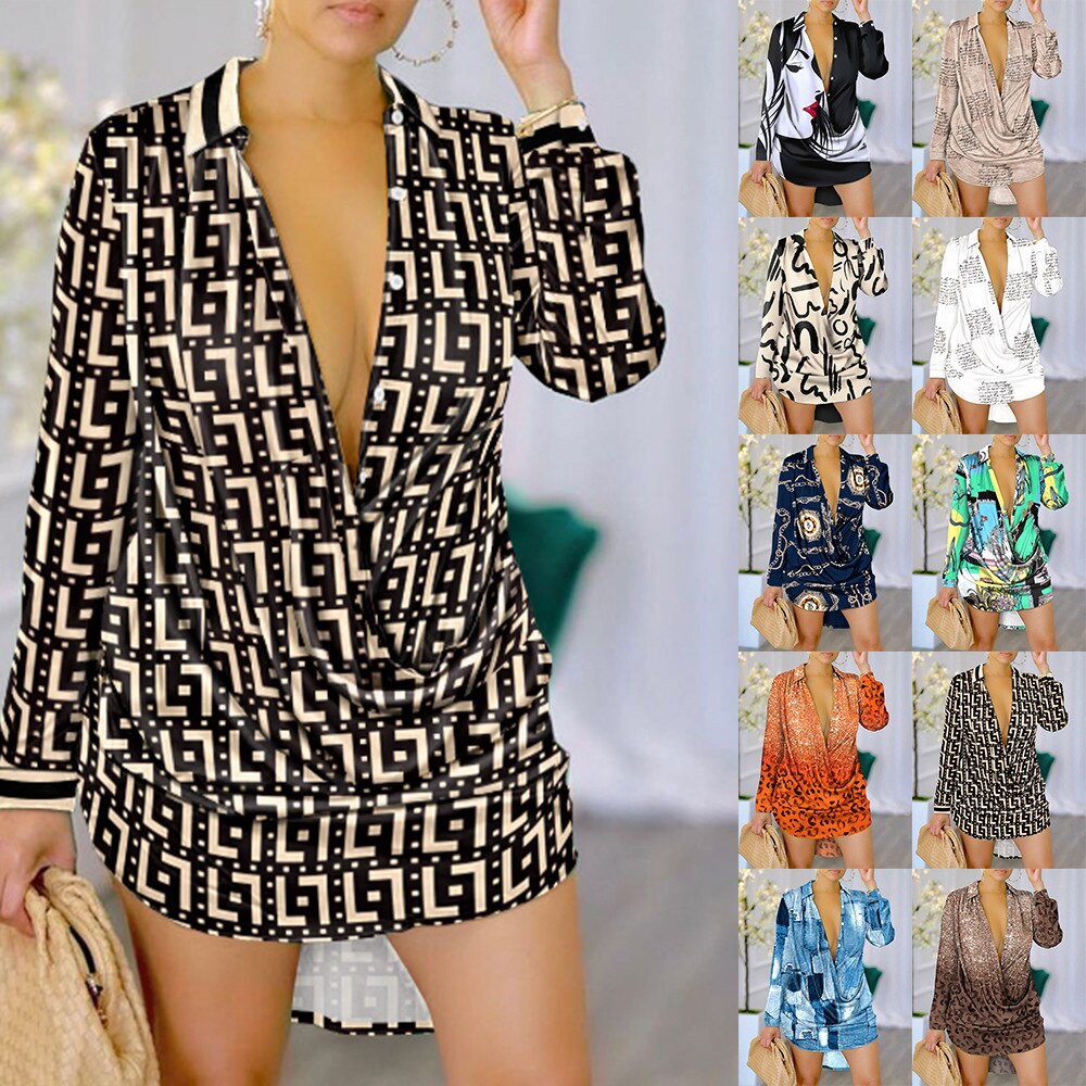Fashion Autumn Shirt Dress - C&S Shopping Network