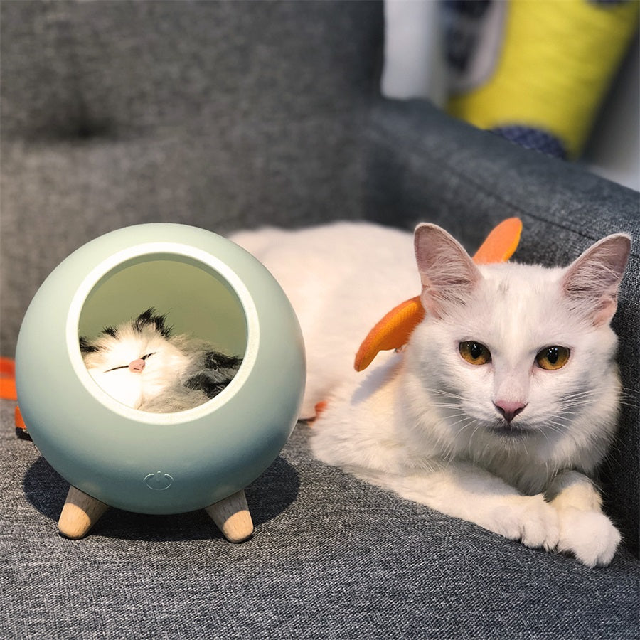 LED Cat Light USB Touch Night Llight Bionic Cat Stepless Dimming Atmosphere Night Light Room Decoration Lamp Holiday Gift - C&S Shopping Network
