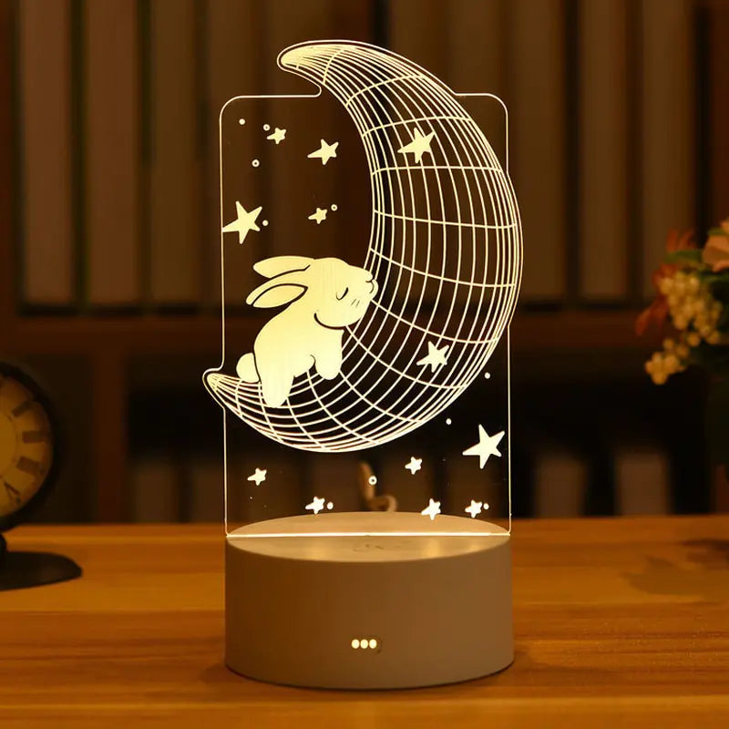 Kids 3D LED Creative Night Lamp - C&S Shopping Network