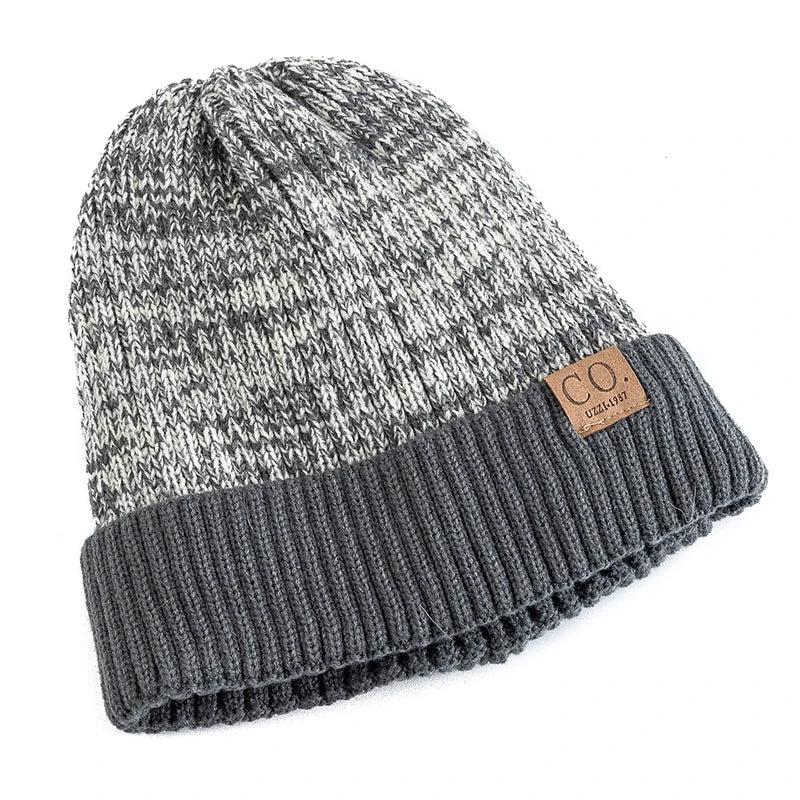 Two-Tone Winter Knitted Beanie - C&S Shopping Network