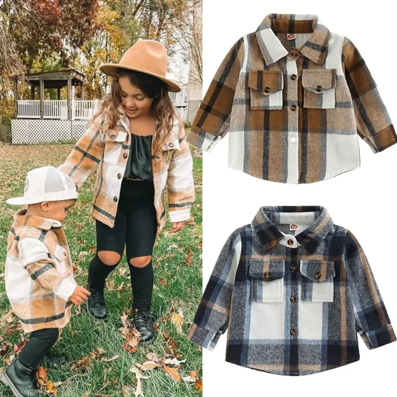 Toddler Plaid Patchwork Long Sleeve - C&S Shopping Network
