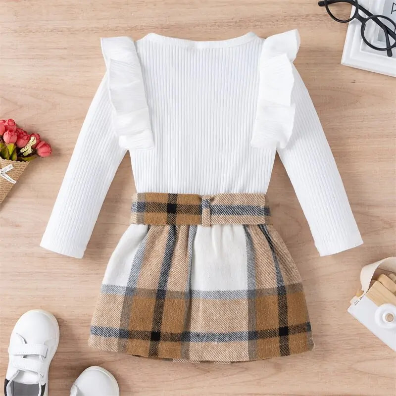 Knitted Ribbed Solid Color Baby Girl Set - C&S Shopping Network