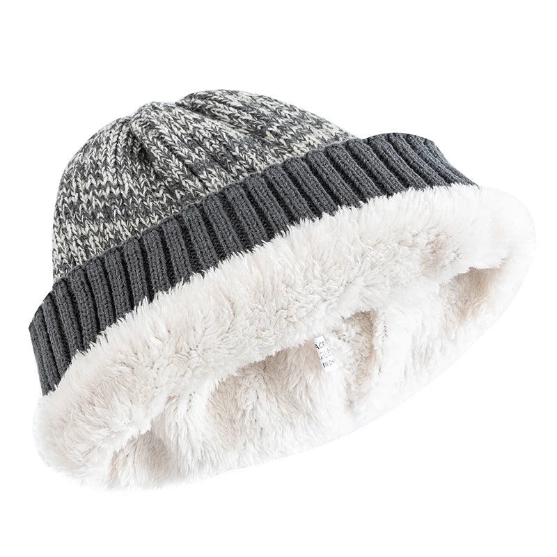 Two-Tone Winter Knitted Beanie - C&S Shopping Network