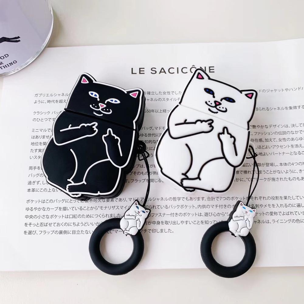 Cartoon Cat AirPods Case - C&S Shopping Network