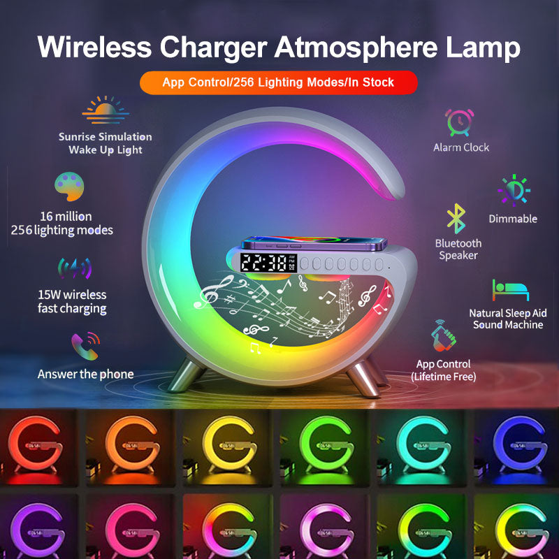 Bluetooth Speaker Wireless Charger Lamp - C&S Shopping Network